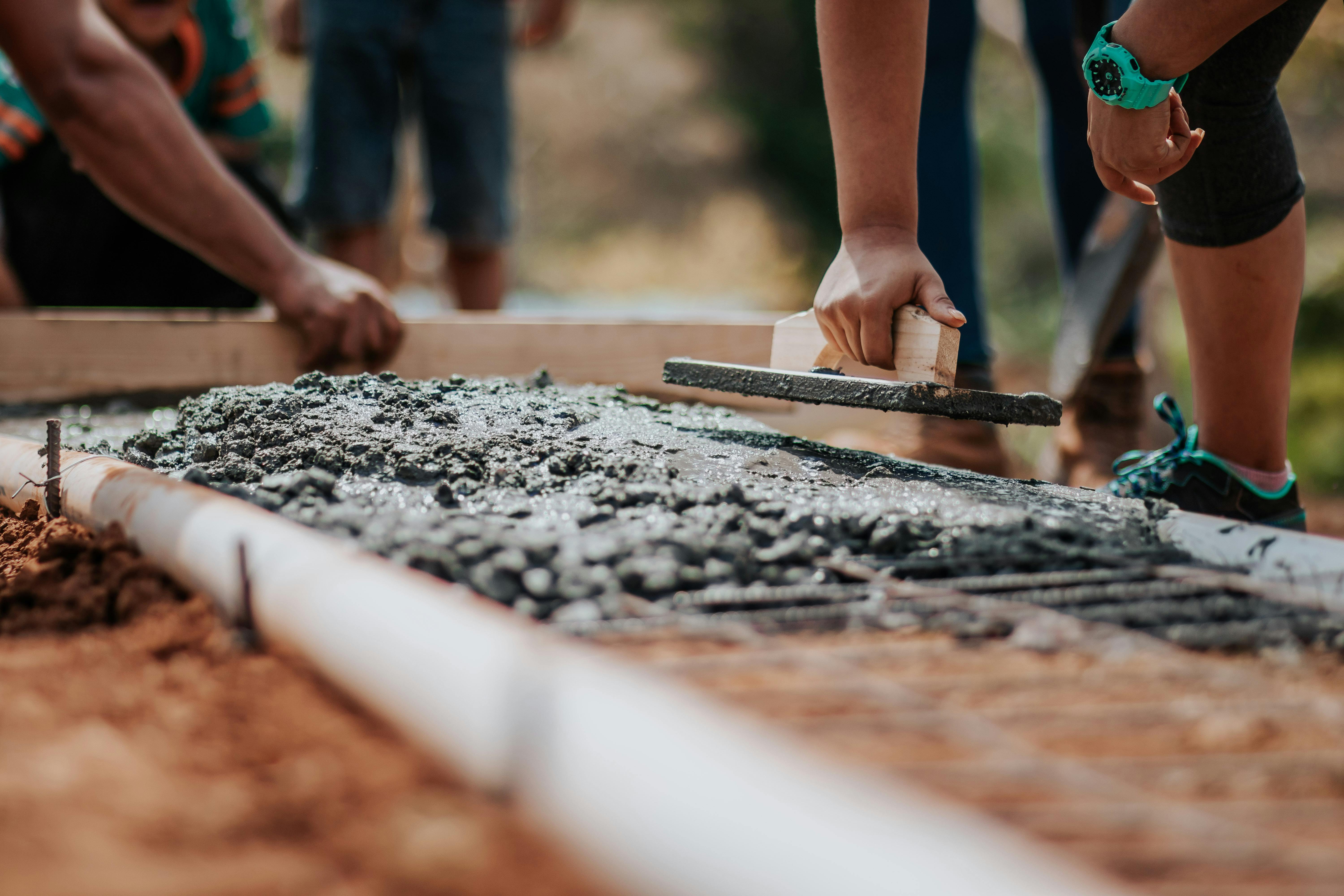 Cement work construction